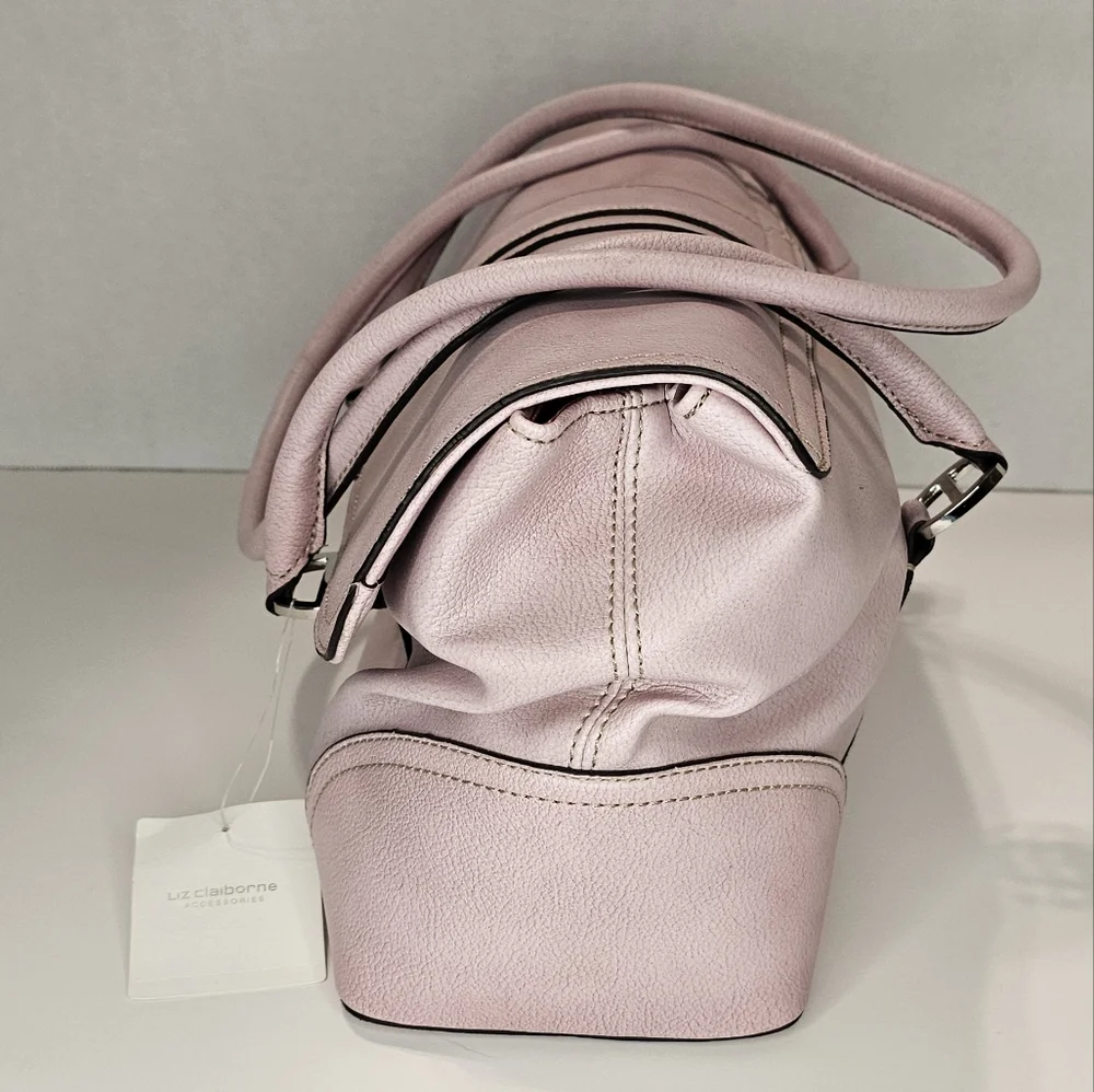Liz Claiborne Pale Pink Monetray Baguette Purse - Picture 3 of 12